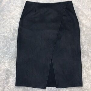 Free People Faux Suede Whitney Midi Skirt